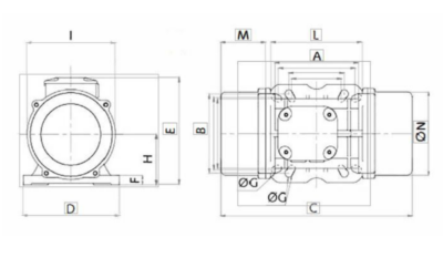 Motor vibrator monofazat 400/3M aLL Motor vibrator monofazat 400/3M aLL