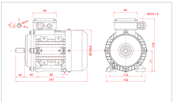 Motor electric trifazat 0 12kw 750rpm 71 B3 1