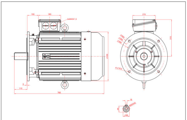 Motor electric trifazat 15kw 750rpm 200 B5 1