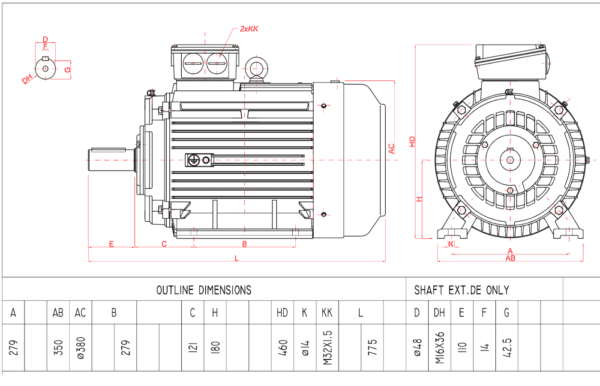 Motor electric trifazat 18 5kw 1400rpm 180 B3 1