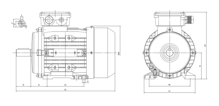 Motor electric trifazat 2.2kw 1400rpm 90 B3